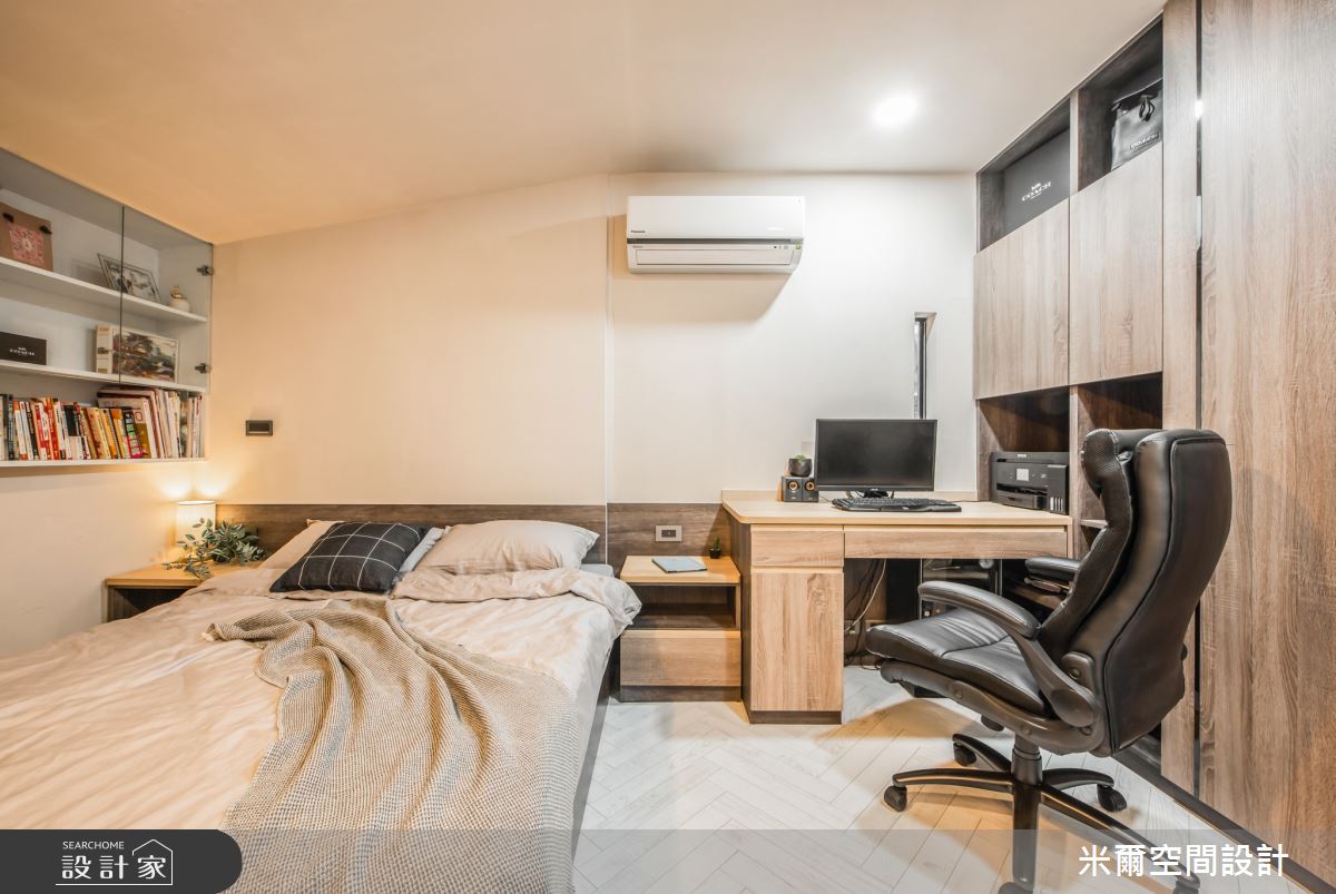 25坪中古屋(5~15年)＿北歐風臥室案例圖片＿米爾空間設計＿米爾_自然叢生_新竹北區之34