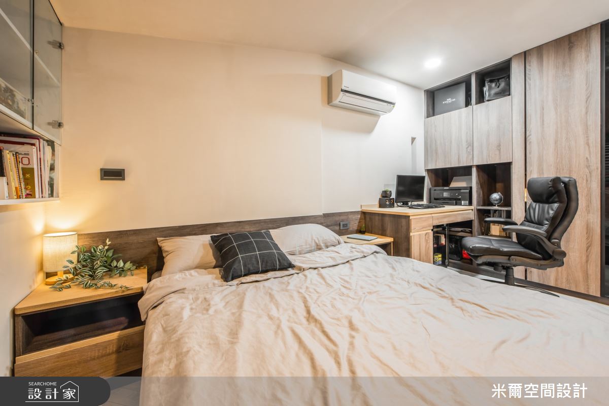 25坪中古屋(5~15年)＿北歐風臥室案例圖片＿米爾空間設計＿米爾_自然叢生_新竹北區之35