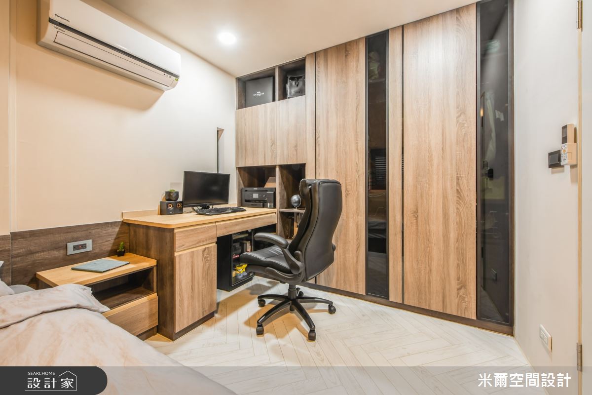 25坪中古屋(5~15年)＿北歐風臥室案例圖片＿米爾空間設計＿米爾_自然叢生_新竹北區之38