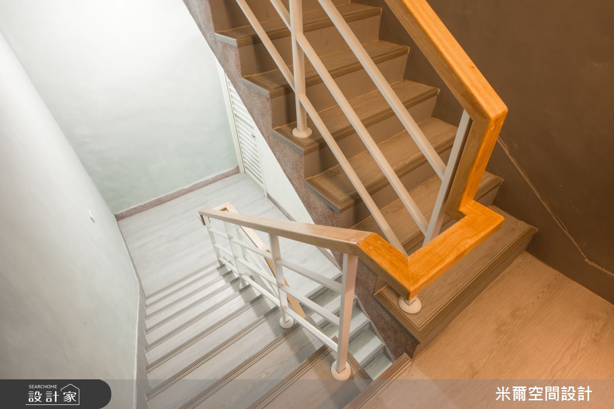 25坪中古屋(5~15年)＿北歐風樓梯案例圖片＿米爾空間設計＿米爾_自然叢生_新竹北區之45
