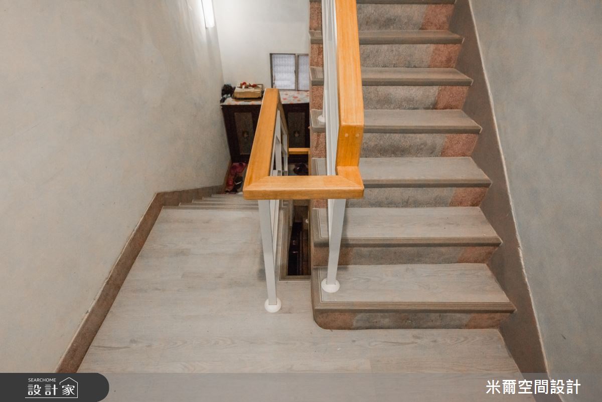 25坪中古屋(5~15年)＿北歐風樓梯案例圖片＿米爾空間設計＿米爾_自然叢生_新竹北區之46