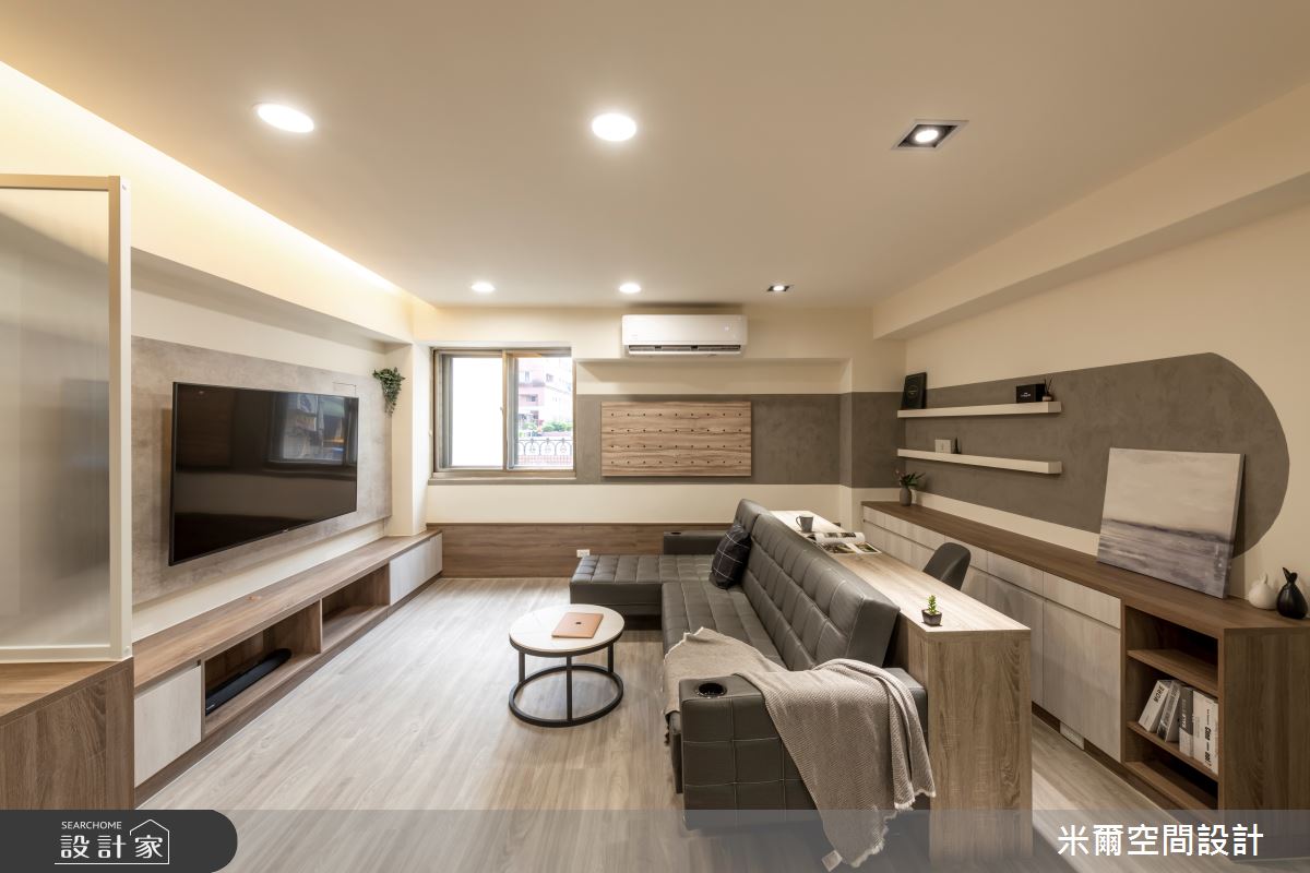 25坪中古屋(5~15年)＿北歐風客廳書房案例圖片＿米爾空間設計＿米爾_簡約烙印_桃園楊梅之9
