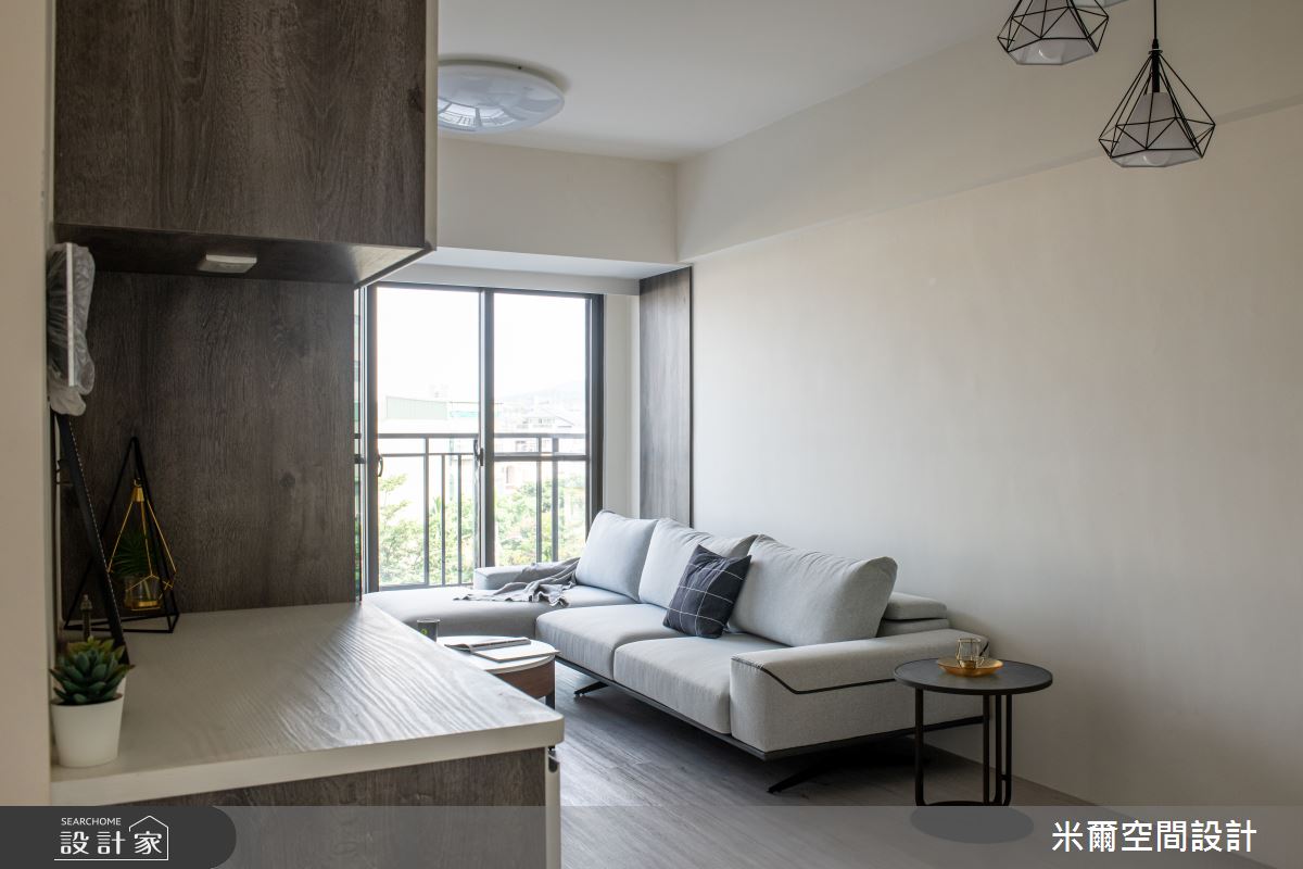 25坪新成屋(5年以下)＿現代風客廳案例圖片＿米爾空間設計＿米爾_現代利珞_新竹竹北之2