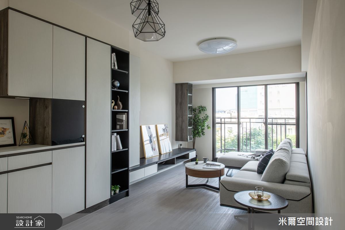 25坪新成屋(5年以下)＿現代風客廳案例圖片＿米爾空間設計＿米爾_現代利珞_新竹竹北之3