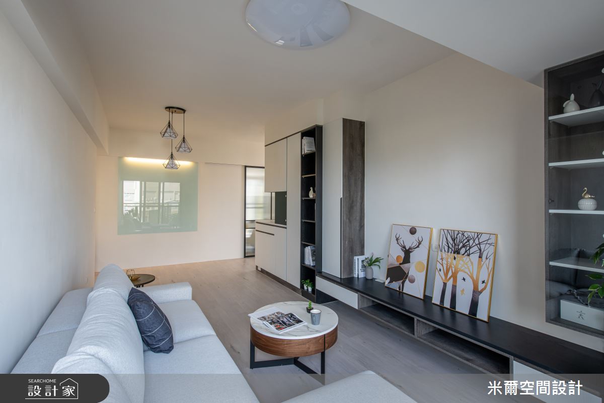 25坪新成屋(5年以下)＿現代風客廳案例圖片＿米爾空間設計＿米爾_現代利珞_新竹竹北之6