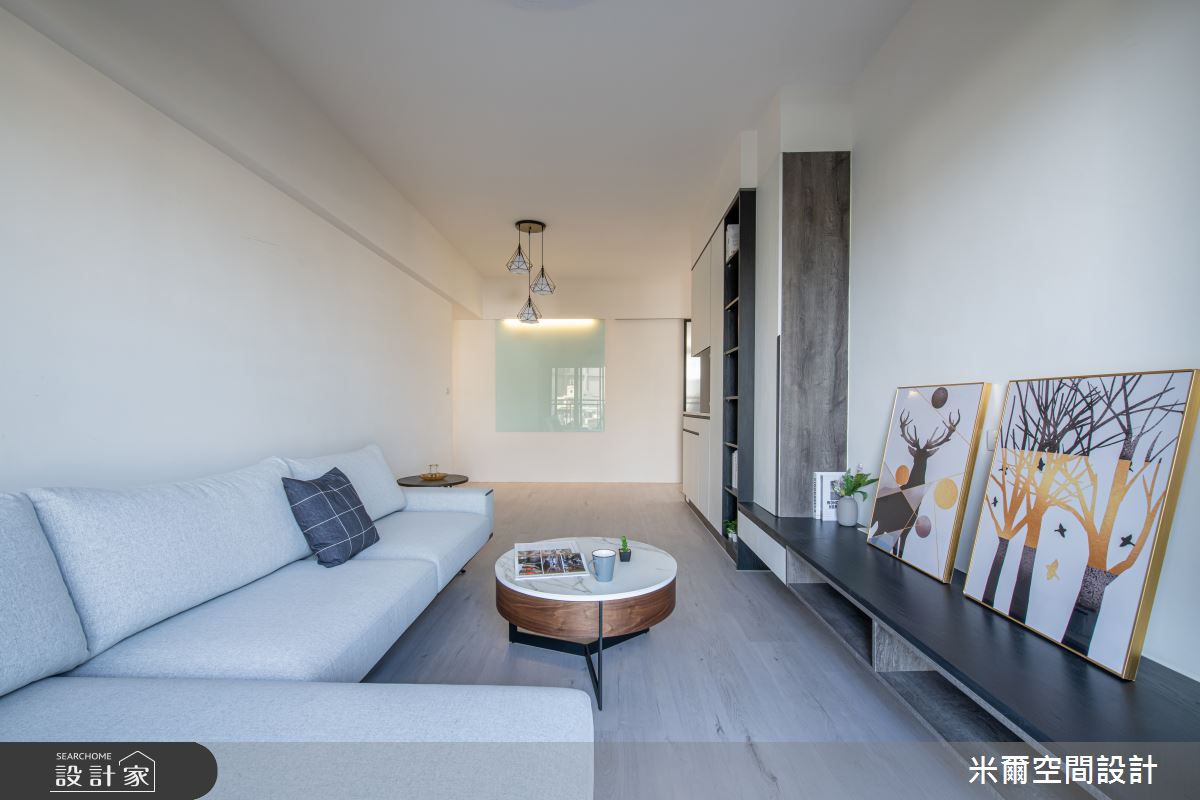 25坪新成屋(5年以下)＿現代風客廳案例圖片＿米爾空間設計＿米爾_現代利珞_新竹竹北之7