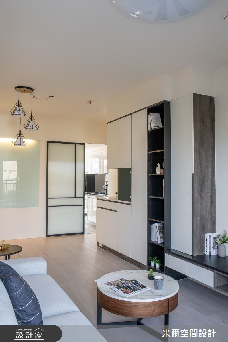 25坪新成屋(5年以下)＿現代風客廳案例圖片＿米爾空間設計＿米爾_現代利珞_新竹竹北之8