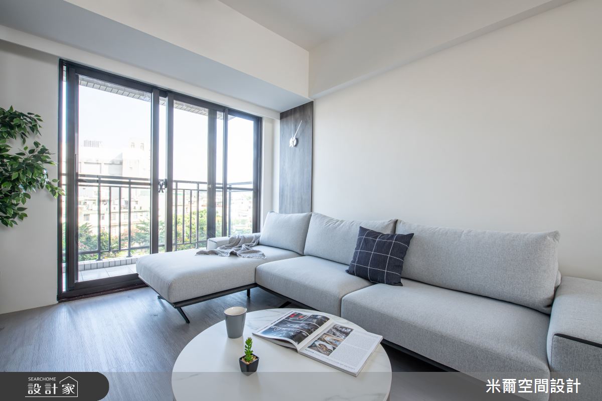 25坪新成屋(5年以下)＿現代風客廳案例圖片＿米爾空間設計＿米爾_現代利珞_新竹竹北之9