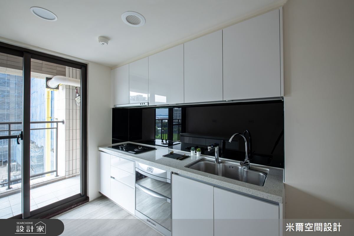 25坪新成屋(5年以下)＿現代風廚房案例圖片＿米爾空間設計＿米爾_現代利珞_新竹竹北之12