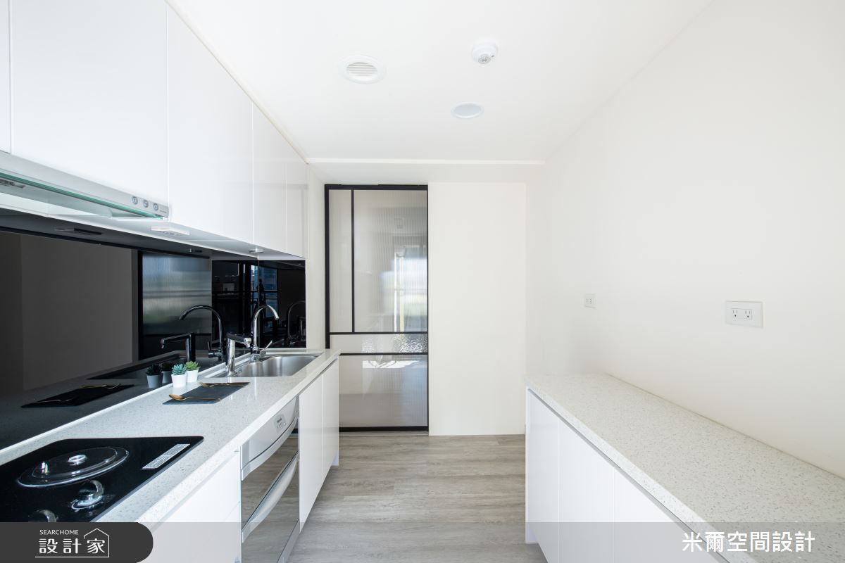 25坪新成屋(5年以下)＿現代風廚房案例圖片＿米爾空間設計＿米爾_現代利珞_新竹竹北之10