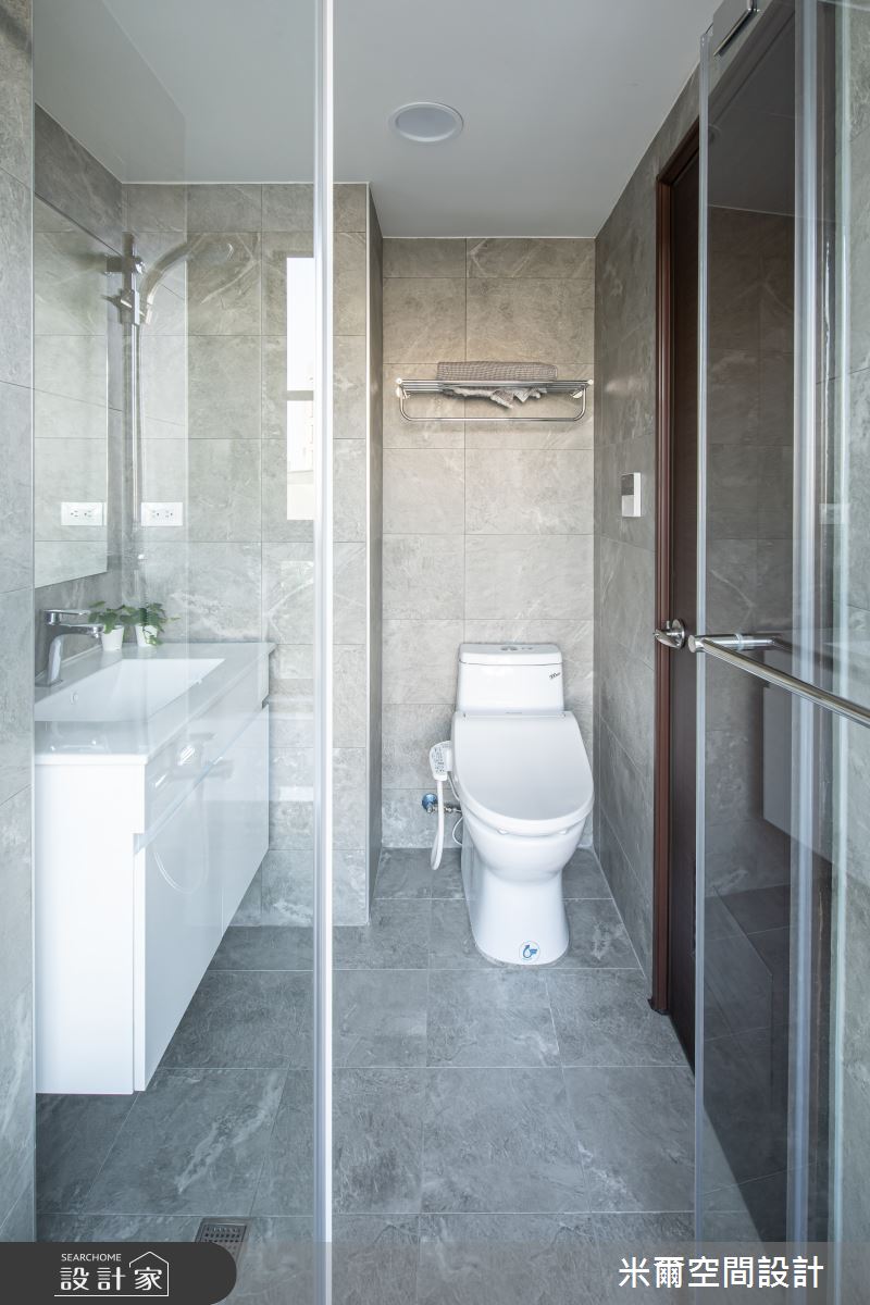 25坪新成屋(5年以下)＿現代風浴室案例圖片＿米爾空間設計＿米爾_現代利珞_新竹竹北之20