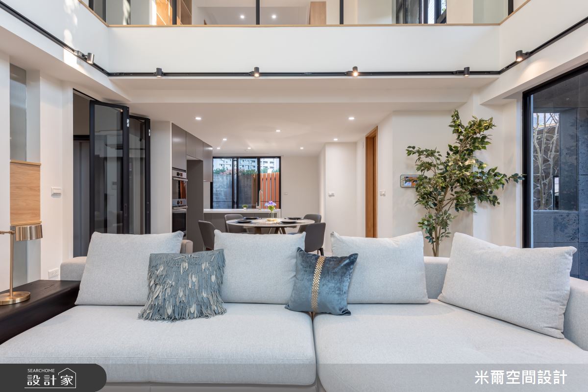 80坪新成屋(5年以下)＿自然風客廳案例圖片＿米爾空間設計＿米爾_樸實自然_新竹北區之3