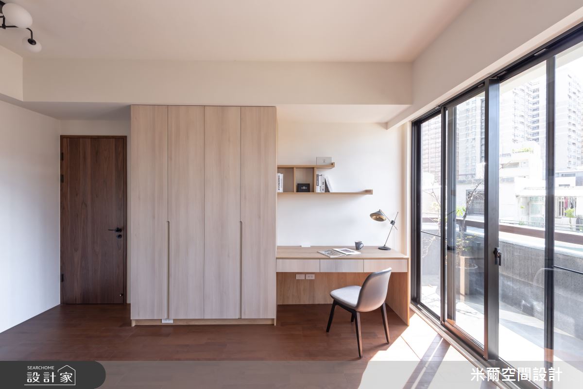 80坪新成屋(5年以下)＿自然風書房案例圖片＿米爾空間設計＿米爾_樸實自然_新竹北區之24