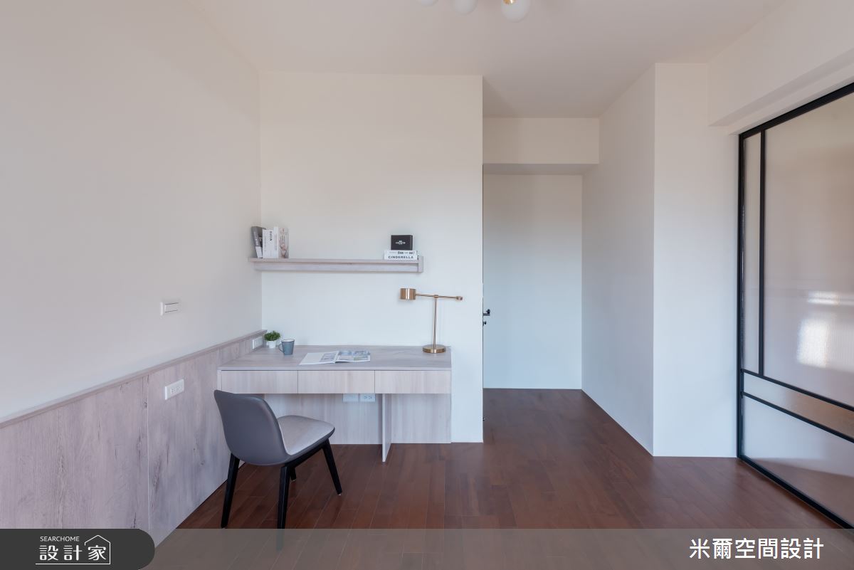 80坪新成屋(5年以下)＿自然風書房案例圖片＿米爾空間設計＿米爾_樸實自然_新竹北區之25