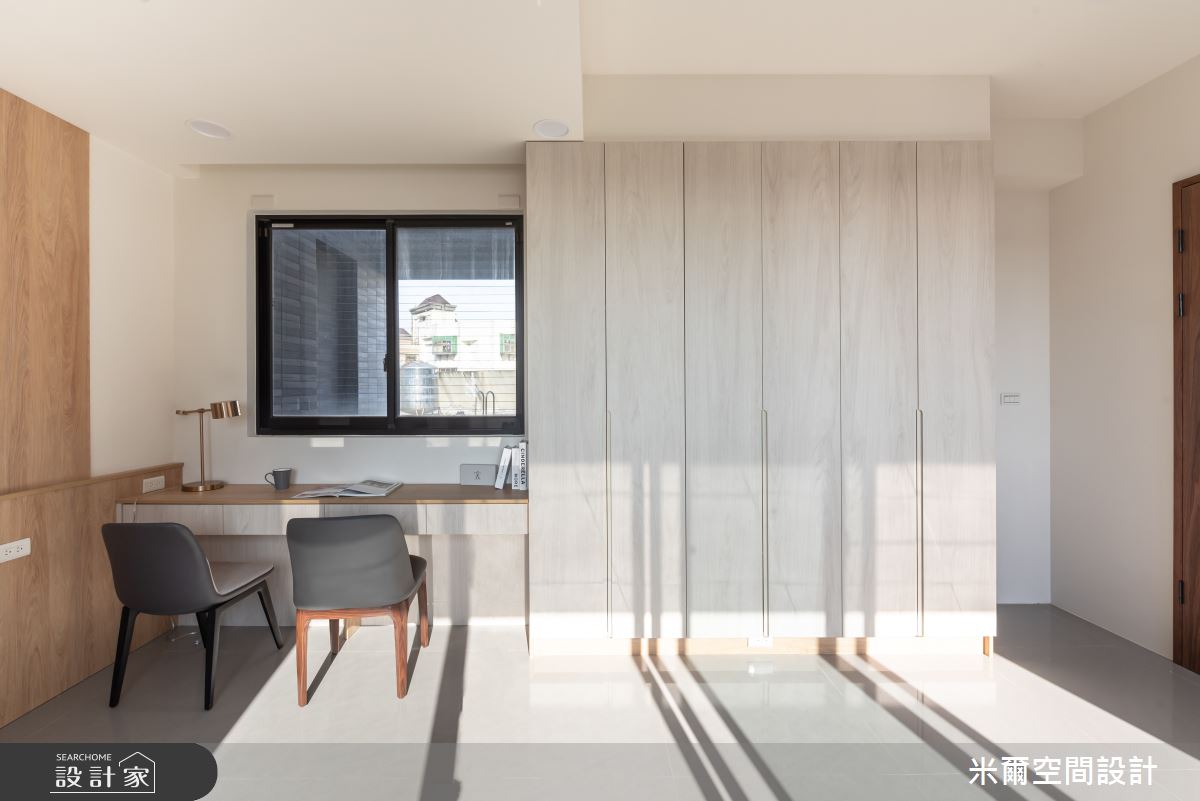 80坪新成屋(5年以下)＿自然風書房案例圖片＿米爾空間設計＿米爾_樸實自然_新竹北區之28