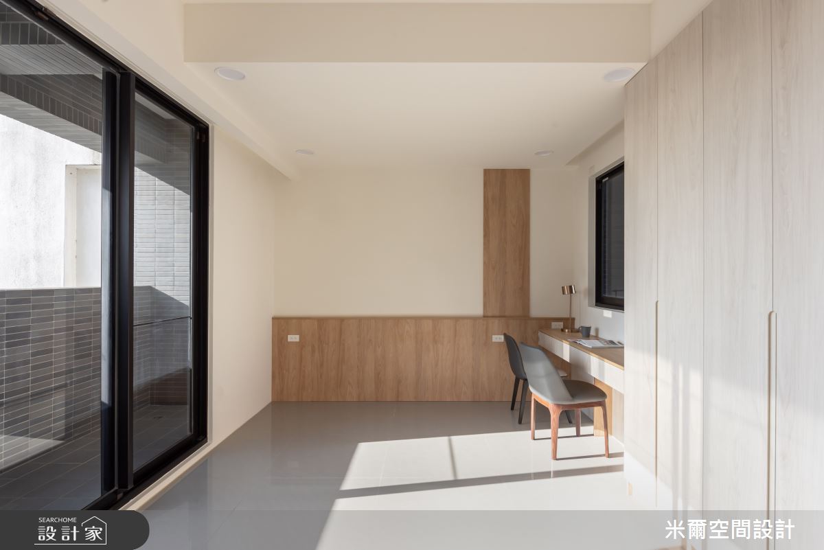 80坪新成屋(5年以下)＿自然風書房案例圖片＿米爾空間設計＿米爾_樸實自然_新竹北區之29