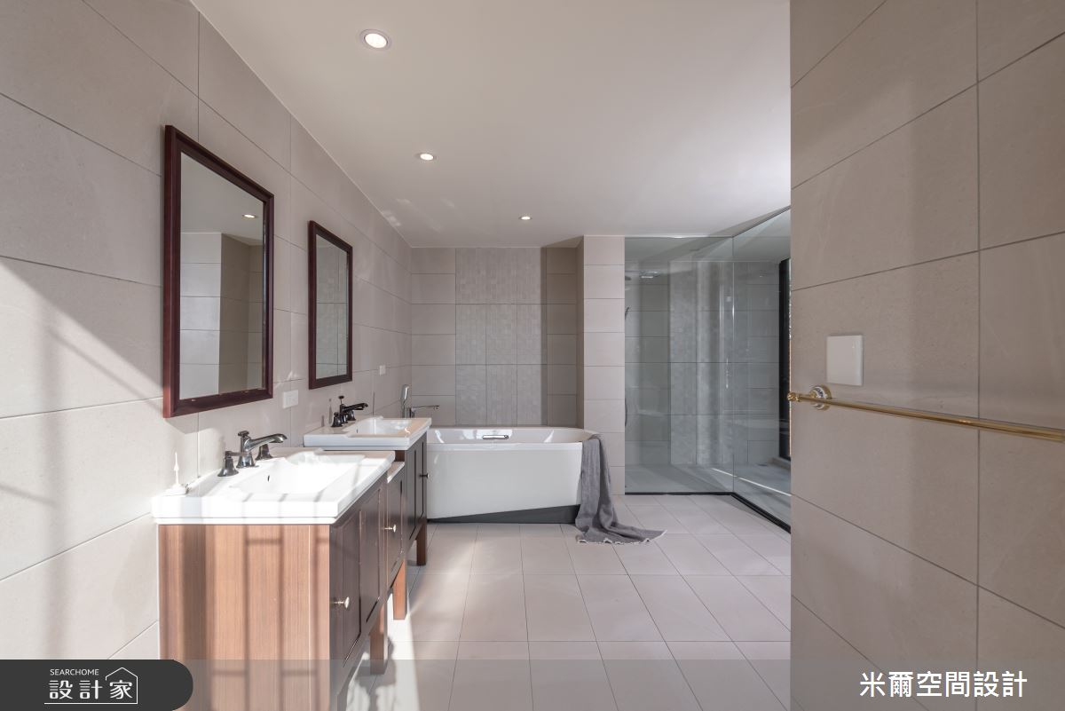 80坪新成屋(5年以下)＿自然風浴室案例圖片＿米爾空間設計＿米爾_樸實自然_新竹北區之36