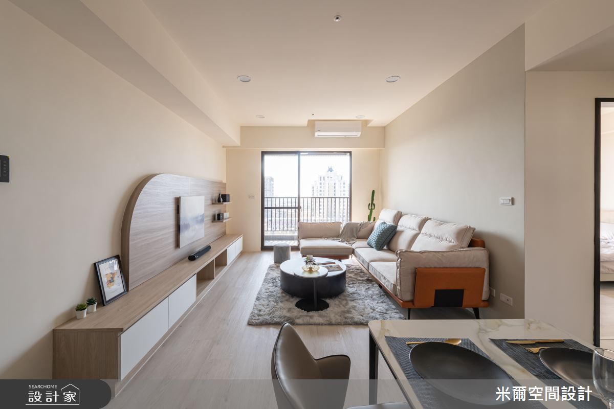 25坪新成屋(5年以下)＿北歐風客廳餐廳案例圖片＿米爾空間設計＿米爾_溫馨日向_苗栗竹南之3