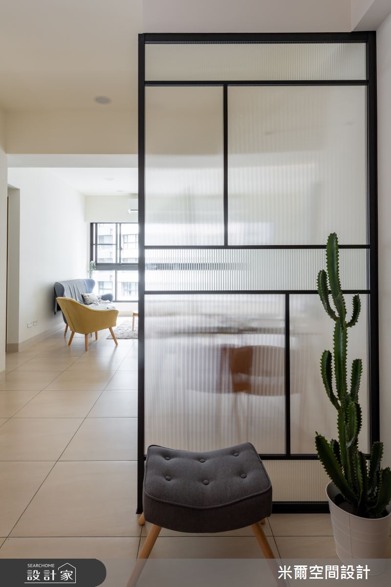 25坪新成屋(5年以下)＿北歐風玄關案例圖片＿米爾空間設計＿米爾_清美新穎_新竹竹東之3