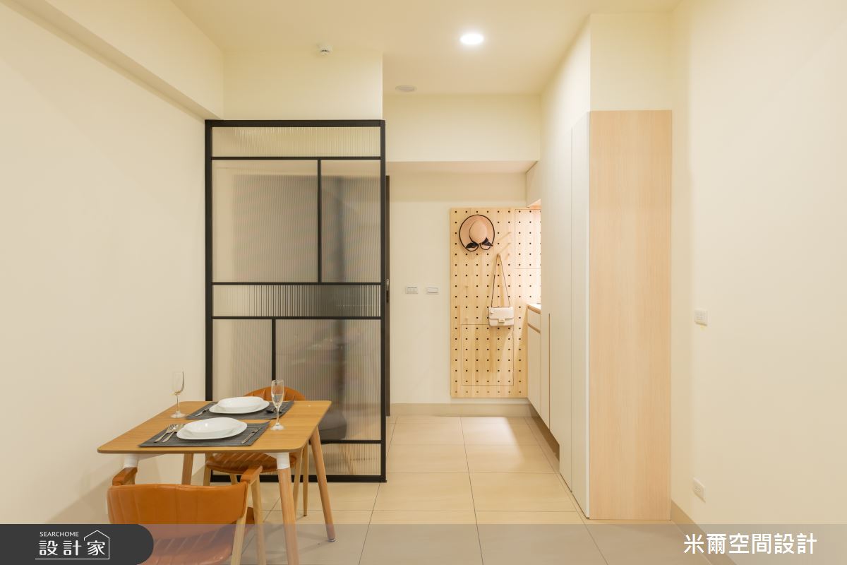 25坪新成屋(5年以下)＿北歐風玄關餐廳案例圖片＿米爾空間設計＿米爾_清美新穎_新竹竹東之6