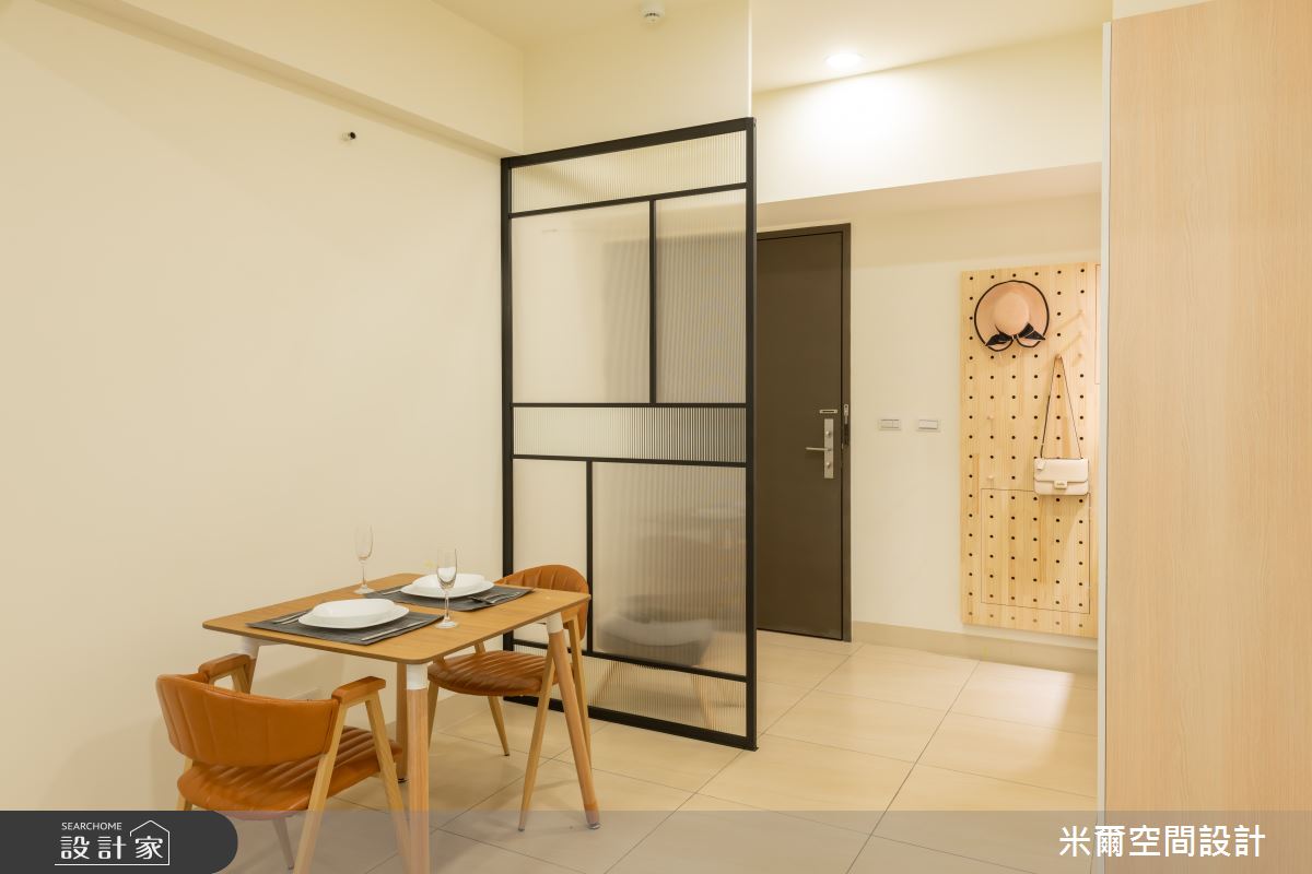 25坪新成屋(5年以下)＿北歐風玄關餐廳案例圖片＿米爾空間設計＿米爾_清美新穎_新竹竹東之7