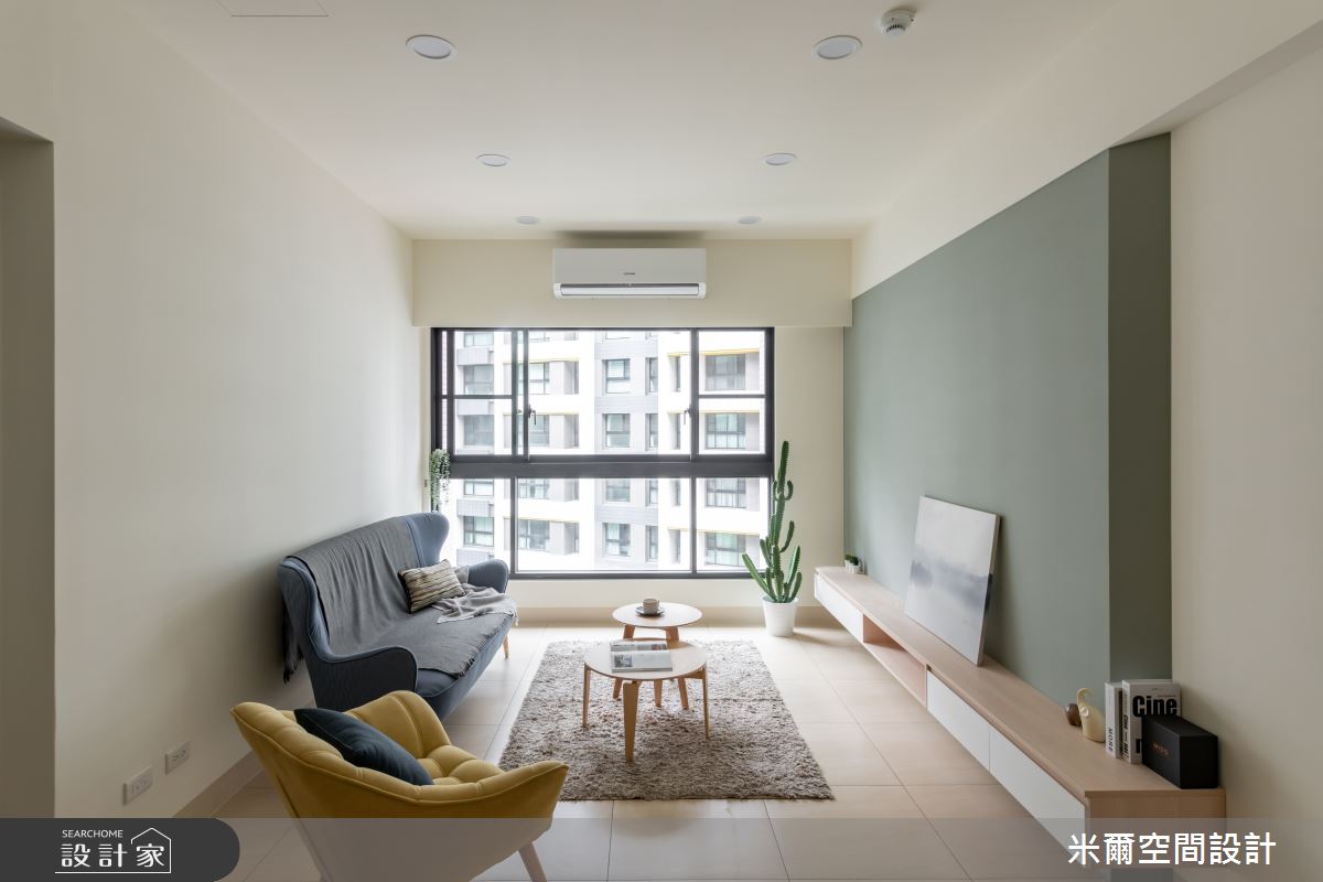 25坪新成屋(5年以下)＿北歐風客廳案例圖片＿米爾空間設計＿米爾_清美新穎_新竹竹東之8