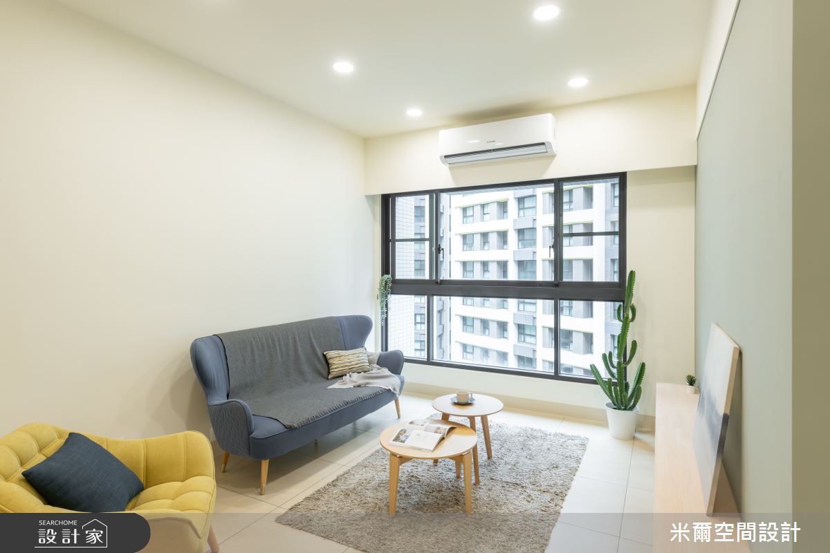 25坪新成屋(5年以下)＿北歐風客廳案例圖片＿米爾空間設計＿米爾_清美新穎_新竹竹東之11