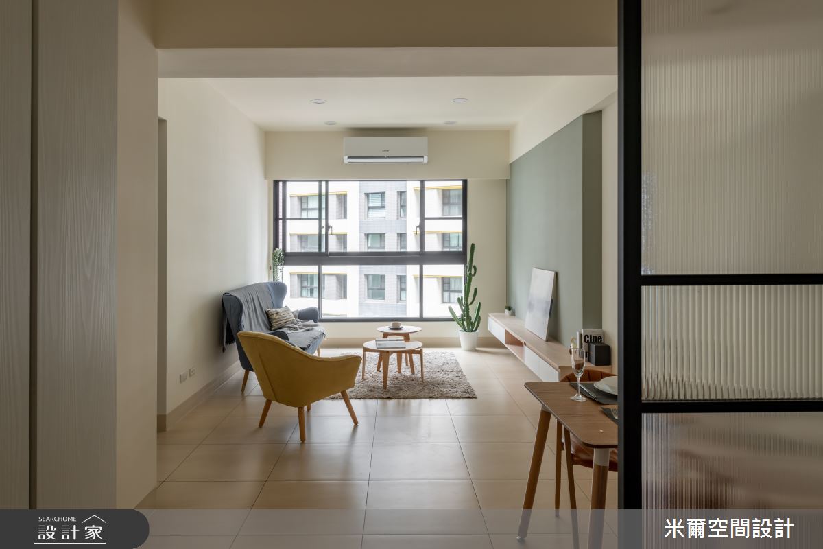 25坪新成屋(5年以下)＿北歐風客廳案例圖片＿米爾空間設計＿米爾_清美新穎_新竹竹東之9
