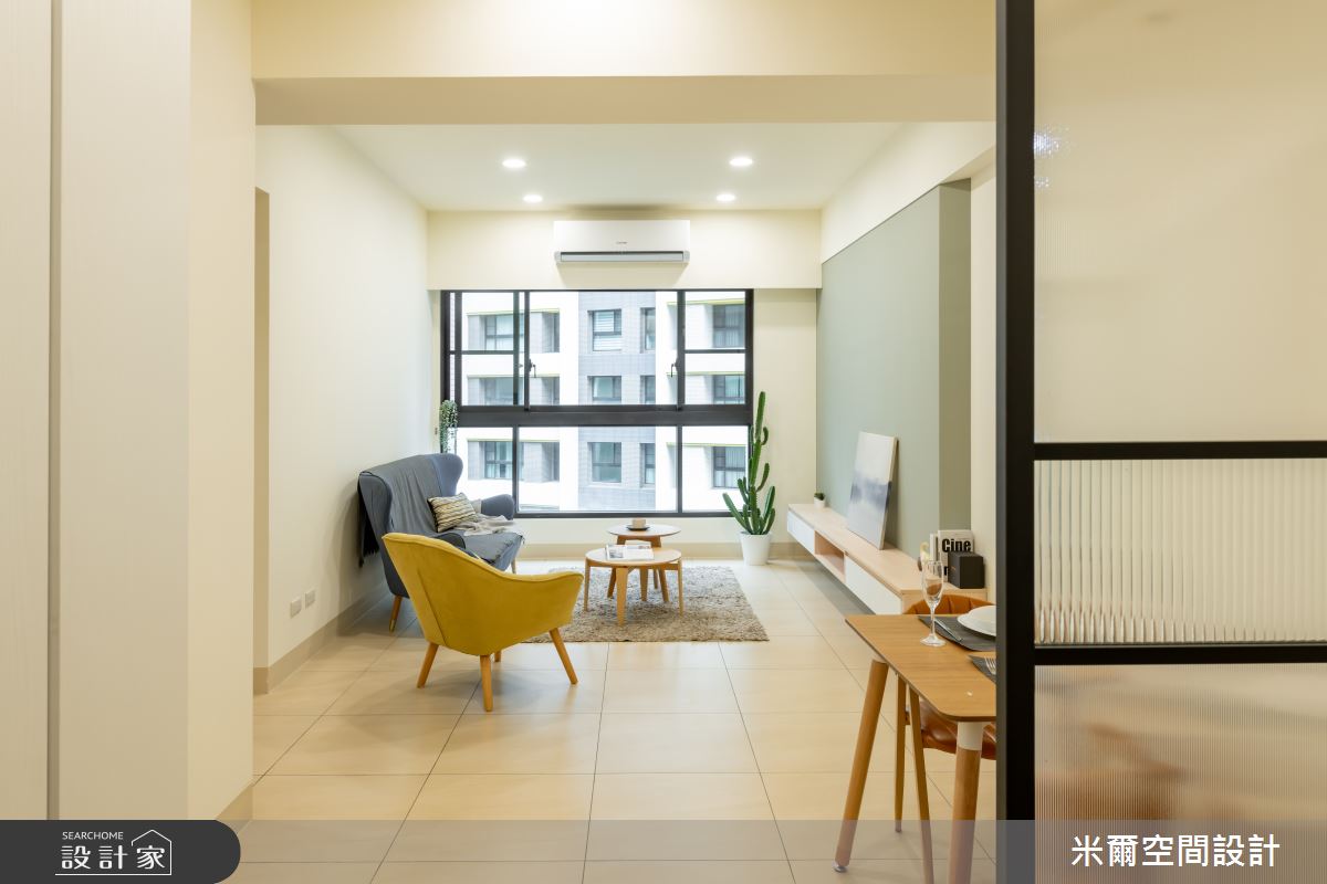 25坪新成屋(5年以下)＿北歐風客廳案例圖片＿米爾空間設計＿米爾_清美新穎_新竹竹東之12