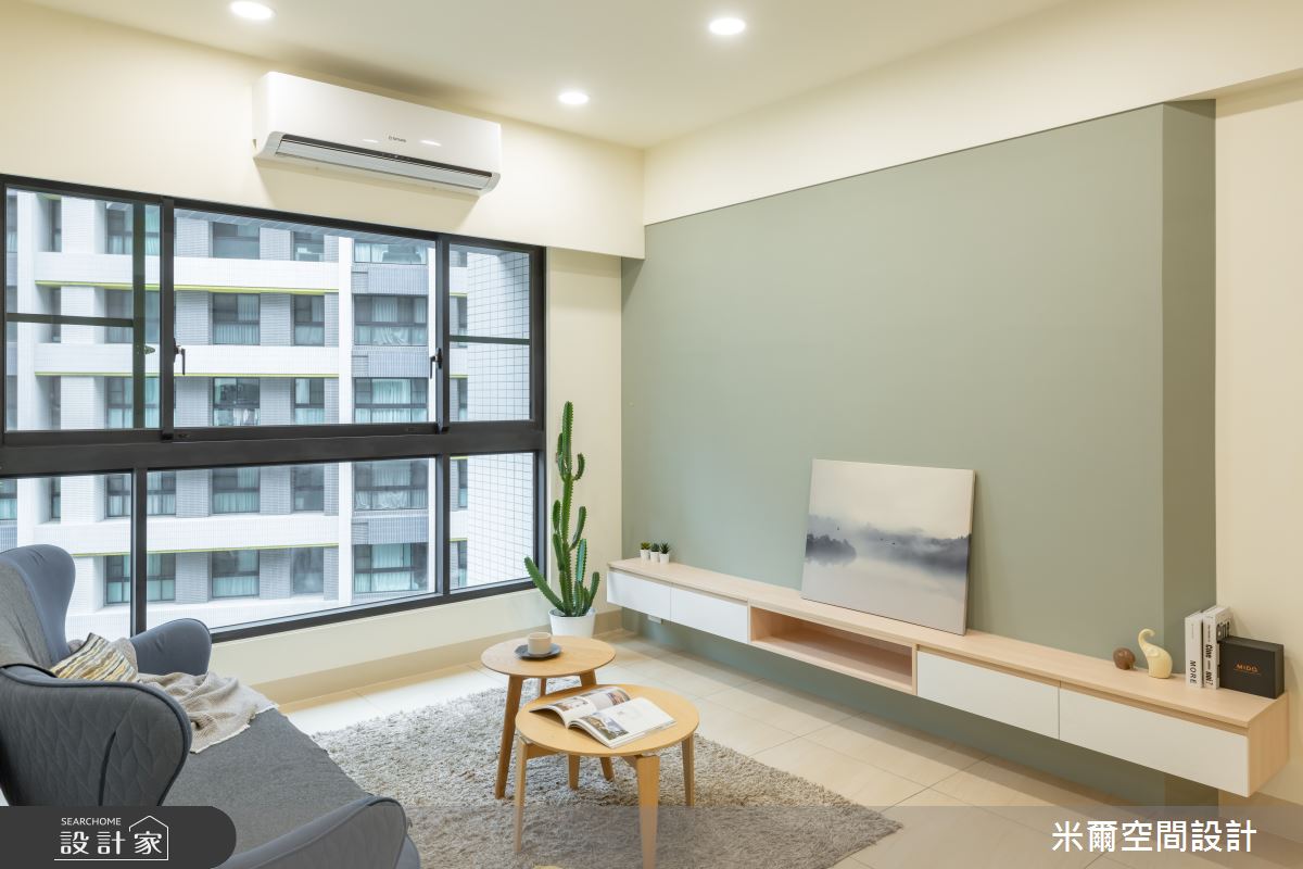 25坪新成屋(5年以下)＿北歐風客廳案例圖片＿米爾空間設計＿米爾_清美新穎_新竹竹東之13