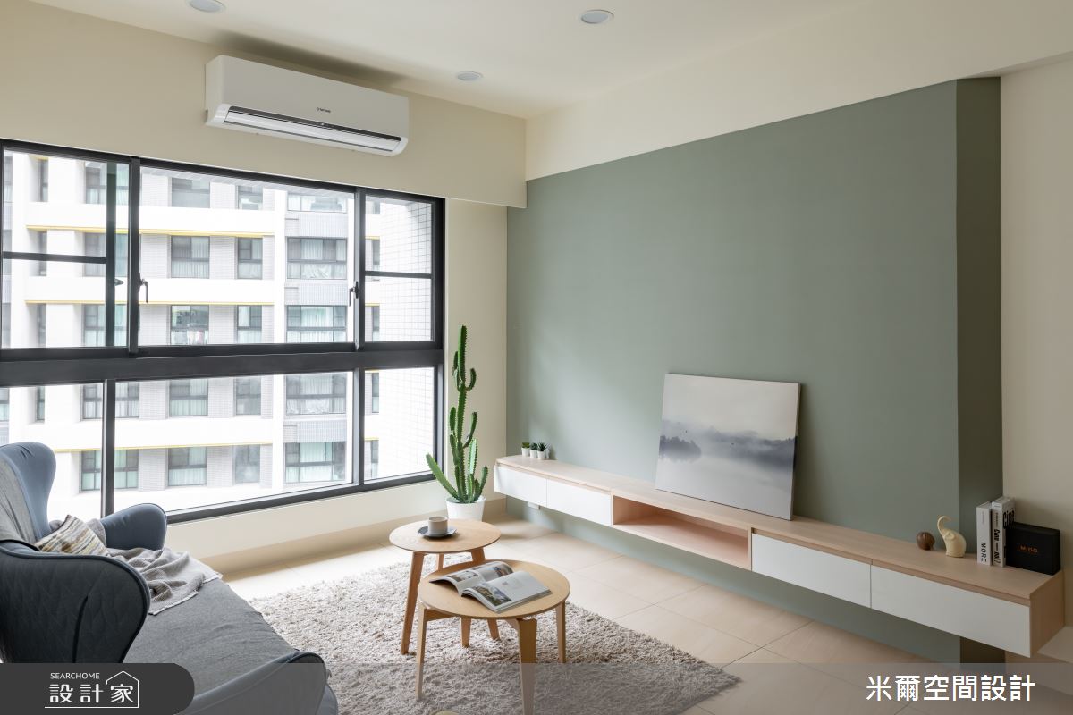 25坪新成屋(5年以下)＿北歐風客廳案例圖片＿米爾空間設計＿米爾_清美新穎_新竹竹東之16