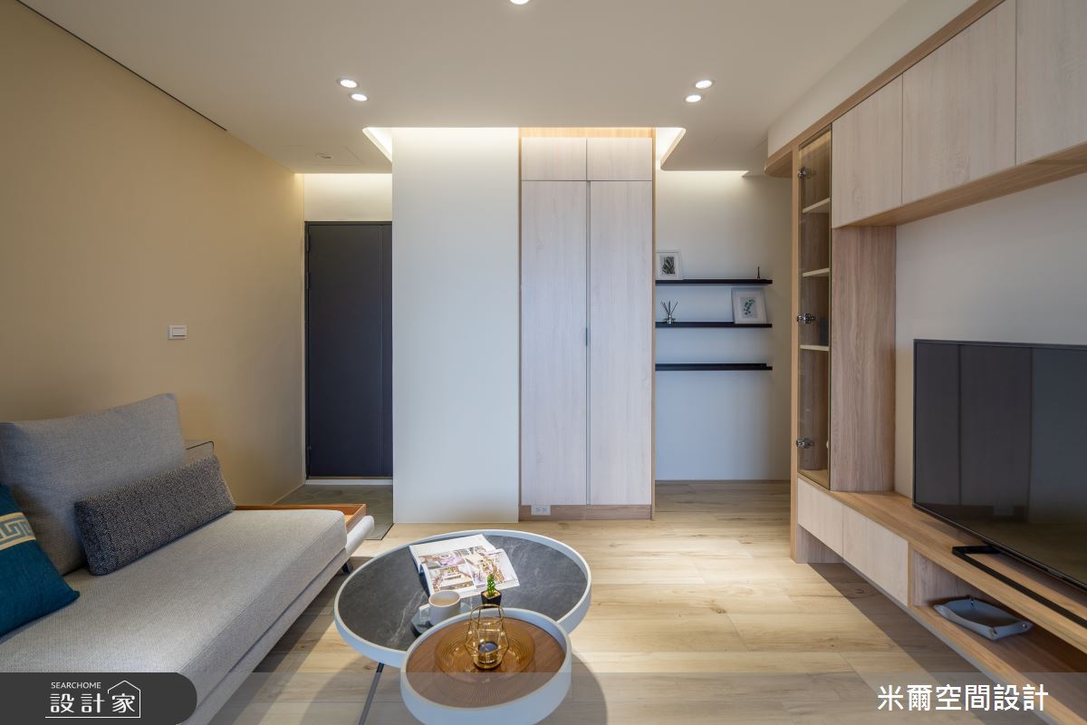 18坪中古屋(5~15年)＿混搭風客廳案例圖片＿米爾空間設計＿米爾_日辰煦典_新竹東區之11