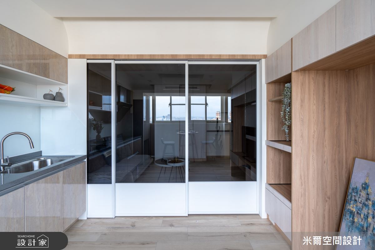18坪中古屋(5~15年)＿混搭風廚房多功能室案例圖片＿米爾空間設計＿米爾_日辰煦典_新竹東區之17