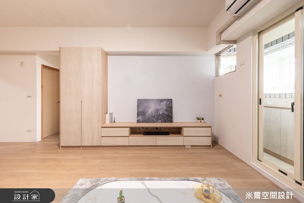 25坪中古屋(5~15年)＿北歐風客廳案例圖片＿米爾空間設計＿米爾_奶油天地_台中太平之1