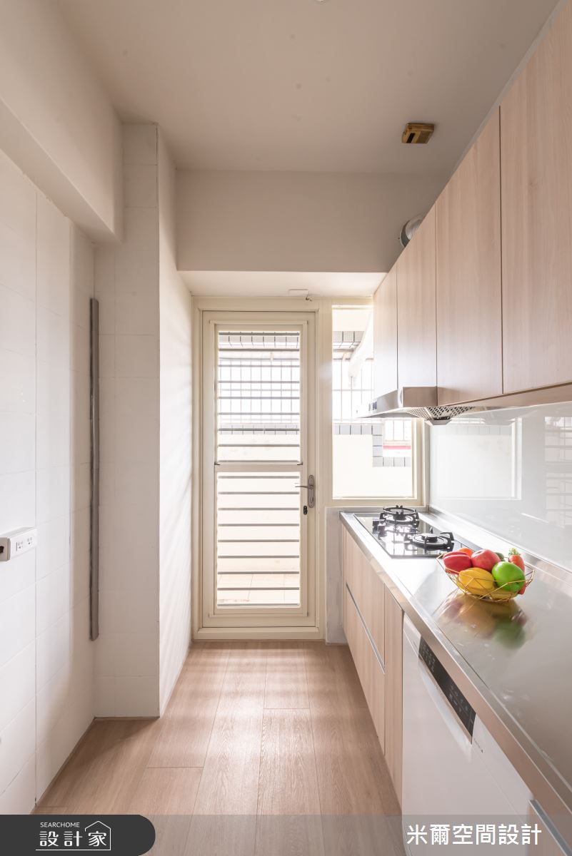 25坪中古屋(5~15年)＿北歐風廚房案例圖片＿米爾空間設計＿米爾_奶油天地_台中太平之11