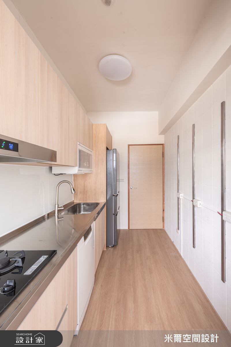 25坪中古屋(5~15年)＿北歐風廚房案例圖片＿米爾空間設計＿米爾_奶油天地_台中太平之12