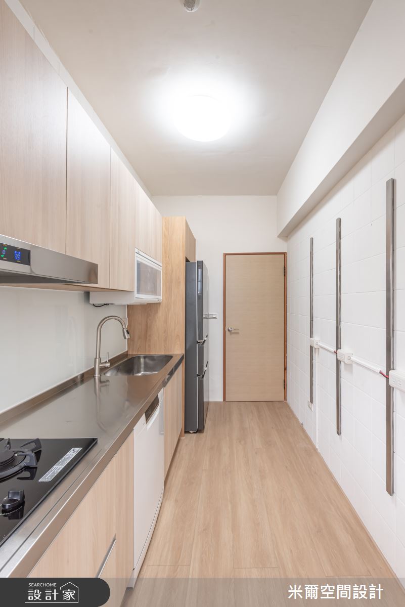 25坪中古屋(5~15年)＿北歐風廚房案例圖片＿米爾空間設計＿米爾_奶油天地_台中太平之13