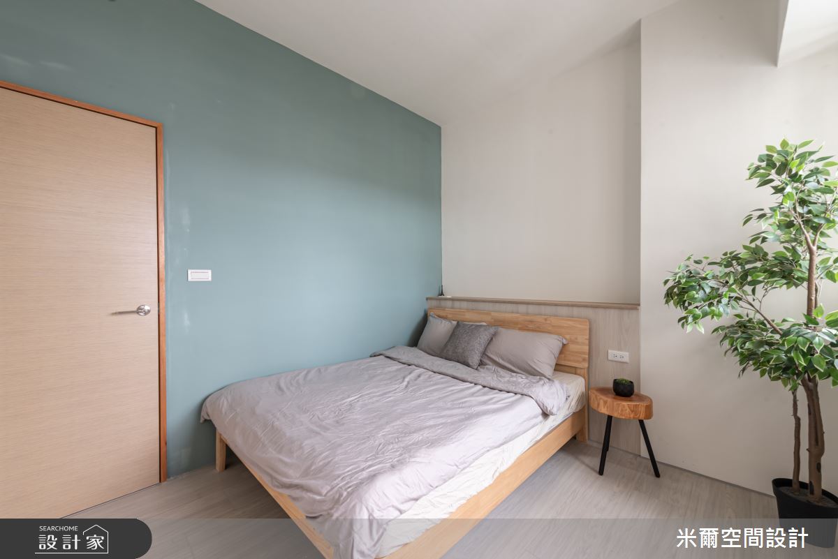 25坪中古屋(5~15年)＿北歐風臥室案例圖片＿米爾空間設計＿米爾_奶油天地_台中太平之19