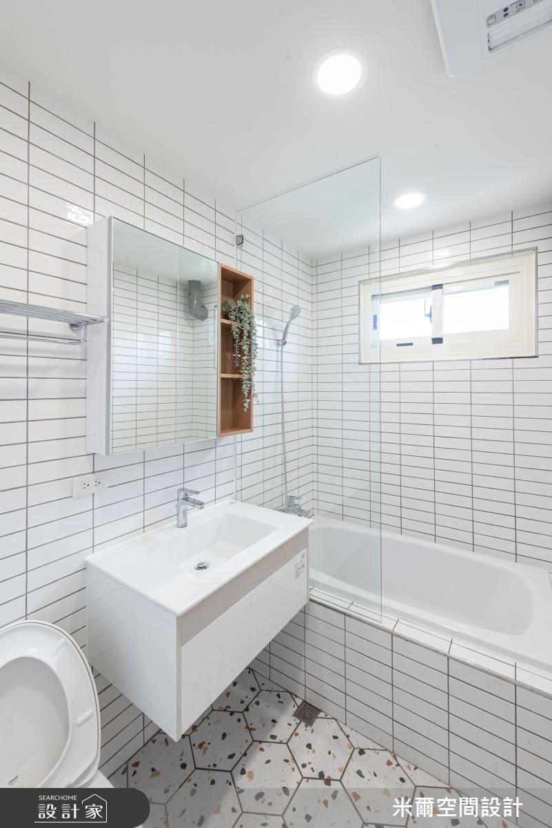 25坪中古屋(5~15年)＿北歐風浴室案例圖片＿米爾空間設計＿米爾_奶油天地_台中太平之23