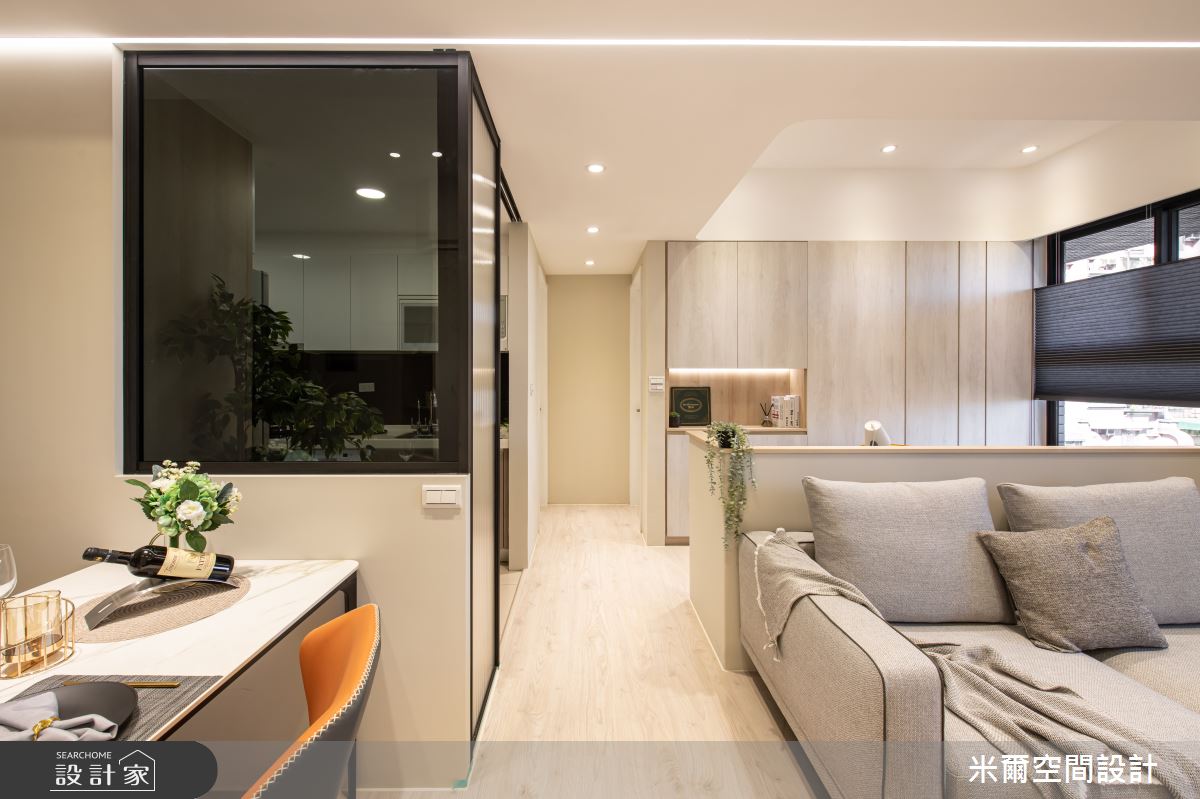 22坪中古屋(5~15年)＿現代風客廳餐廳案例圖片＿米爾空間設計＿米爾_現代風範_桃園龜山之6