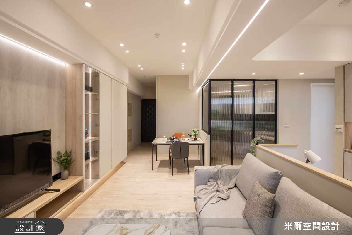 22坪中古屋(5~15年)＿現代風客廳餐廳案例圖片＿米爾空間設計＿米爾_現代風範_桃園龜山之7