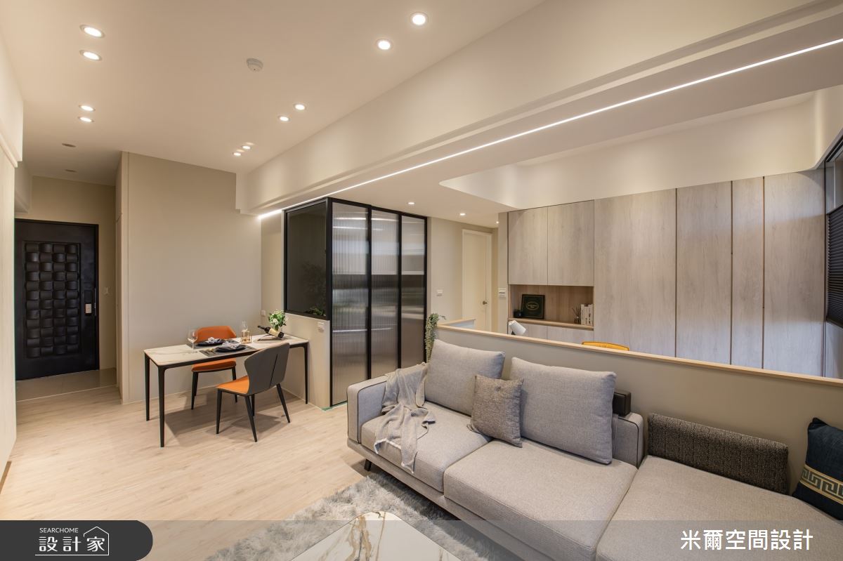 22坪中古屋(5~15年)＿現代風客廳餐廳案例圖片＿米爾空間設計＿米爾_現代風範_桃園龜山之8