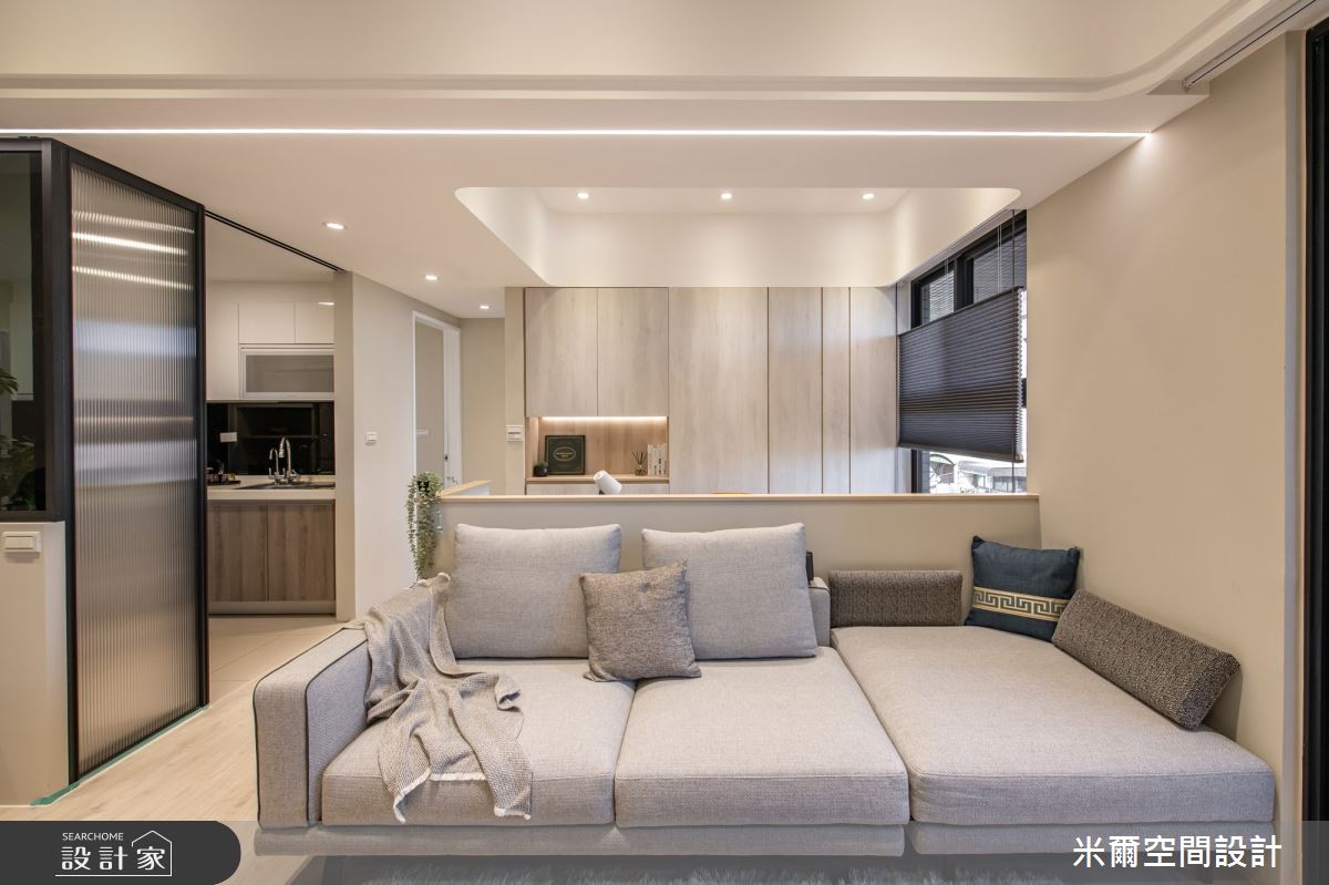 22坪中古屋(5~15年)＿現代風客廳案例圖片＿米爾空間設計＿米爾_現代風範_桃園龜山之9