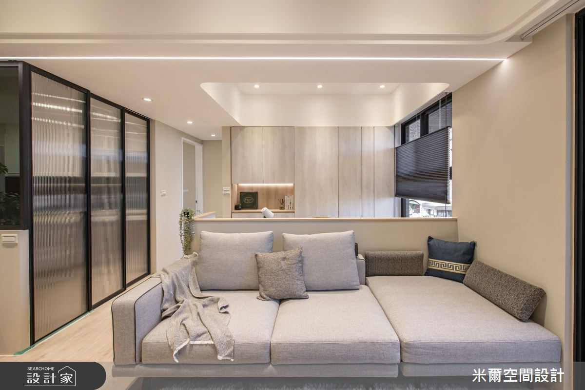 22坪中古屋(5~15年)＿現代風客廳案例圖片＿米爾空間設計＿米爾_現代風範_桃園龜山之11