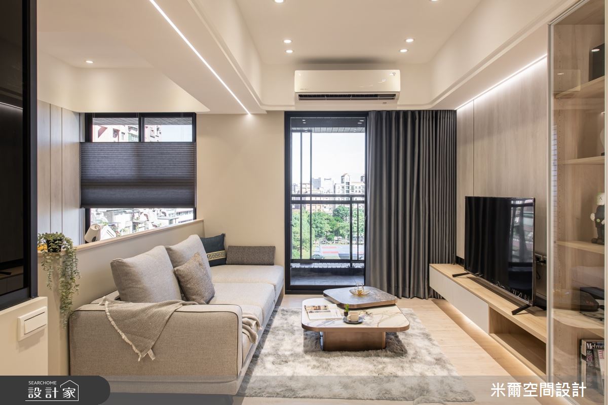 22坪中古屋(5~15年)＿現代風客廳案例圖片＿米爾空間設計＿米爾_現代風範_桃園龜山之5
