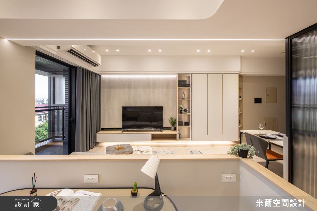 22坪中古屋(5~15年)＿現代風客廳書房案例圖片＿米爾空間設計＿米爾_現代風範_桃園龜山之13