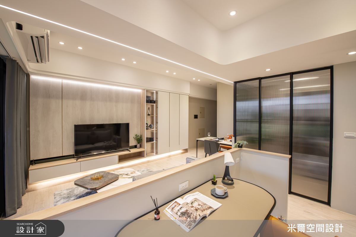 22坪中古屋(5~15年)＿現代風客廳書房案例圖片＿米爾空間設計＿米爾_現代風範_桃園龜山之14