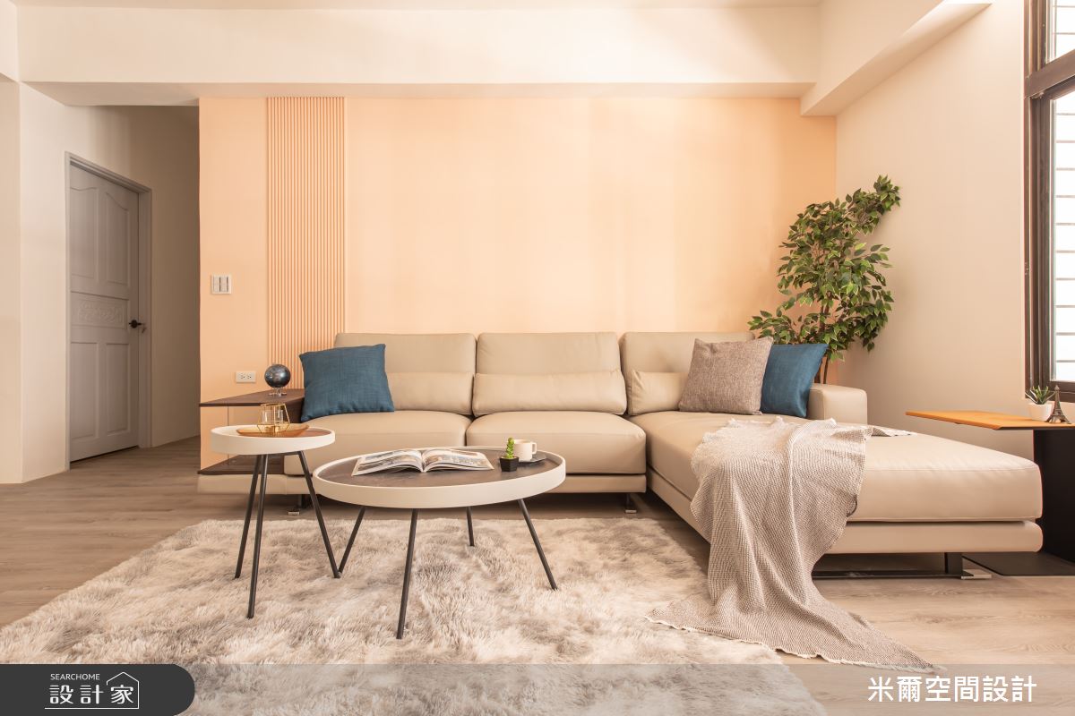 25坪老屋(16~30年)＿北歐風客廳案例圖片＿米爾空間設計＿米爾_經典玩色_桃園中壢之6