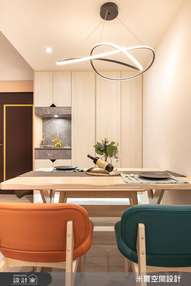 25坪老屋(16~30年)＿北歐風餐廳案例圖片＿米爾空間設計＿米爾_經典玩色_桃園中壢之13