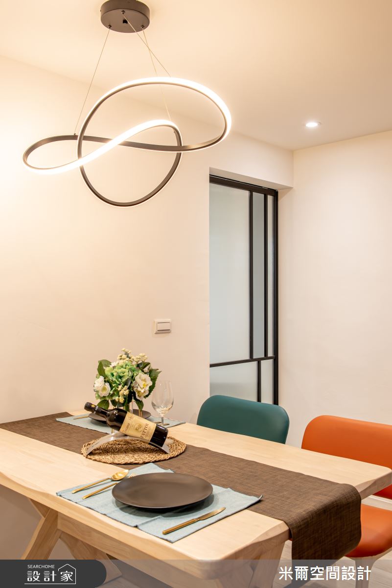 25坪老屋(16~30年)＿北歐風餐廳案例圖片＿米爾空間設計＿米爾_經典玩色_桃園中壢之14